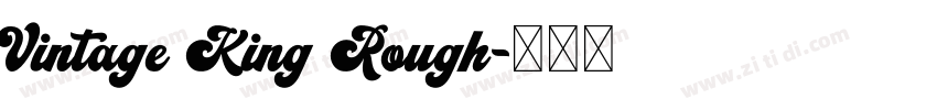 Vintage King Rough字体转换